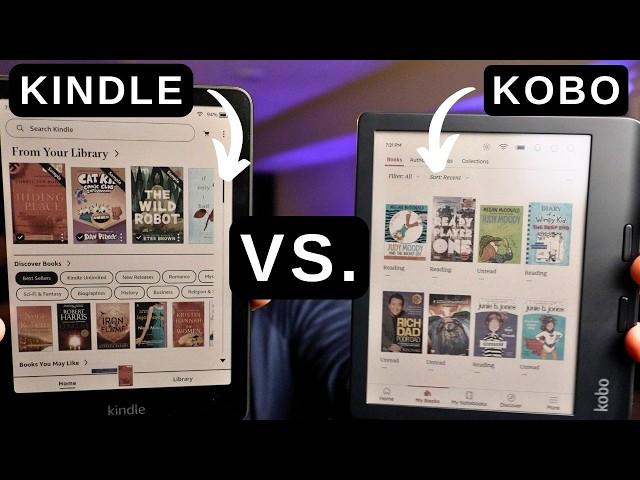 Amazon Kindle Colorsoft vs Kobo Libra Colour - Side by side compare