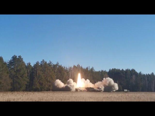 Launch of the Iskander missile system