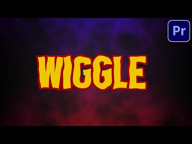 How to Make Text Wiggle Effect in Premiere Pro