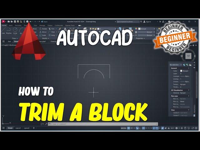 AutoCAD How To Trim A Block