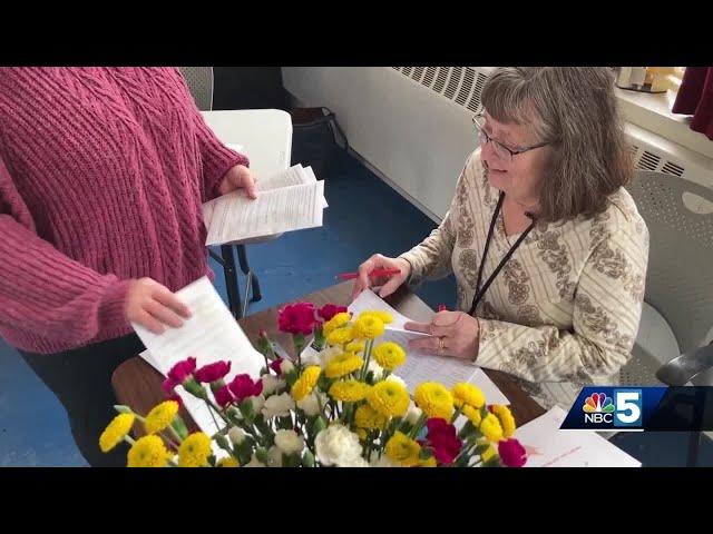 Norwich voters wishing long time town clerk farewell at the polls Tuesday