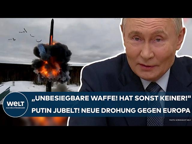 PUTINS KRIEG: "Eine unbesiegbare Waffe! Hat sonst keiner!" Super-Rakete! Neue Drohung gegen Europa