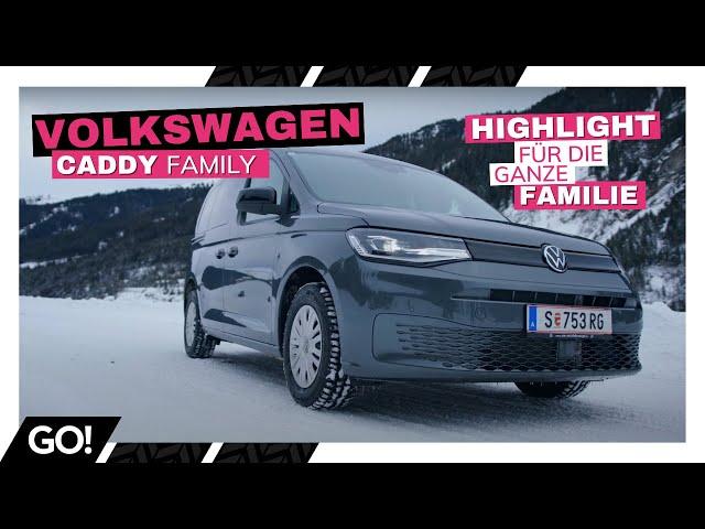 Entspannt unterwegs mit der Familie - Der neue Volkswagen Caddy Family