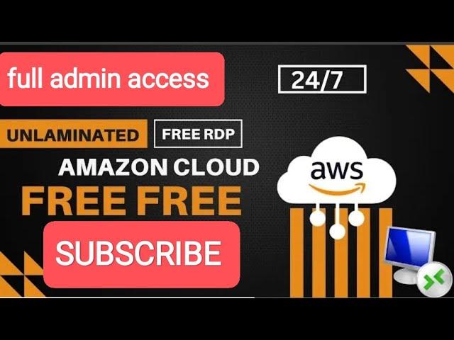 How to Create Free RDP/VPS Cloud free rdp 24/7 on AMAZON AWS | Free main RDP kaise banaye