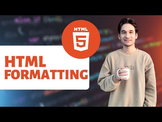 How to format text in HTML?