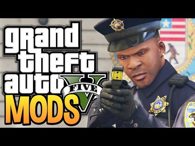 GTA 5 - Franklin Joins the Police Force - GTA 5 Police Mod (GTA 5 Funny Moments w/ Mods)