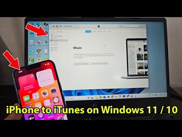 How to connect iphone to itunes on windows 11 and 10