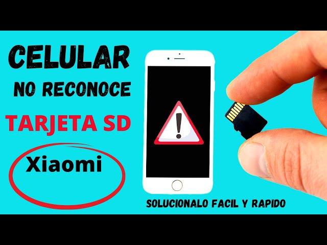 mi CELULAR no RECONOCE la MEMORIA micro SD Xiaomi