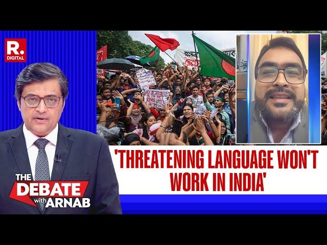 'Threatening language won't work in India': Arnab schools Bangladeshi Panelists in Bengali