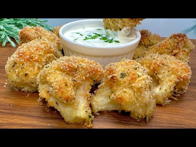 Baked cauliflower tastes better than meat! Crispy roasted cauliflower. Simply delicious!