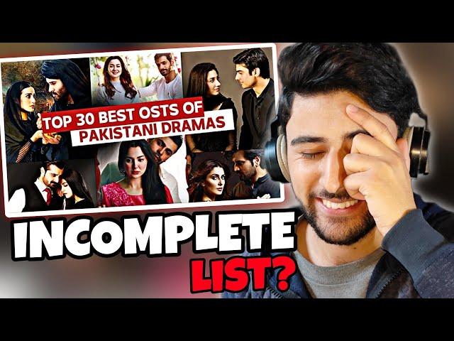  INDIAN REACTION ON TOP 30 BEST OSTs OF PAKISTANI DRAMA SERIALS | MOST POPULAR TRACKS #reaction