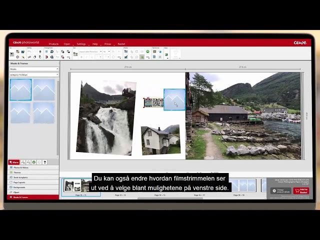 Hvordan legge til video i en CEWE FOTOBOK