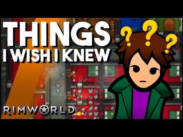 Rimworld Top Things I Wish I Knew Before I Started! Tips And Tricks For New Players! Rimworld Guide!