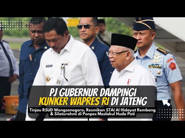 Pj Gubernur Jateng Dampingi Kunjungan Kerja Wapres RI di Semarang, Rembang, dan Pati