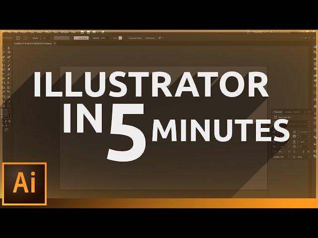 Learn Illustrator in 5 MINUTES! Beginner Tutorial