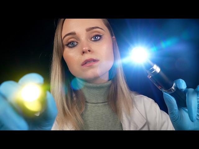 ASMR | Detailed eye testing and inspecting 