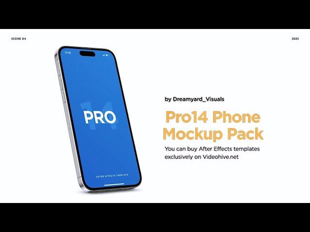 Phone 14 Pro Mockup Pack ( After Effects Template ) @aetemplates