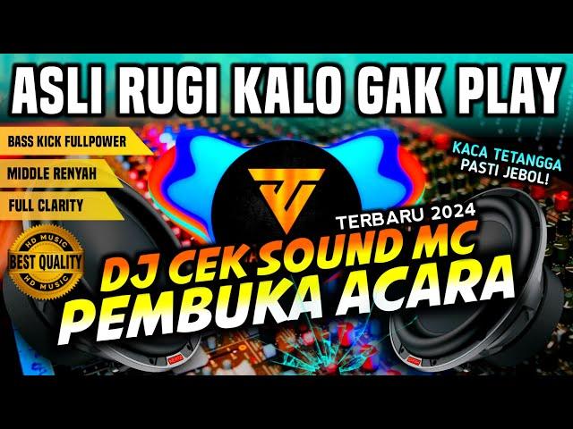 [HD MUSIC] DJ CEK SOUND OPENING THE LATEST EVENT 2024 | MANDATORY SONG FOR SOUND ENGINEERS 