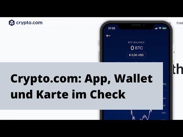 Crypto.com MCO Visa Card - Wallet, Einzahlung, Karte - Erfahrungen Review german/deutsch