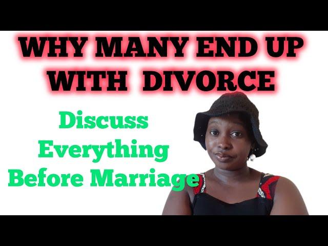 Discuss This Before Marriage to avoid Divorce.