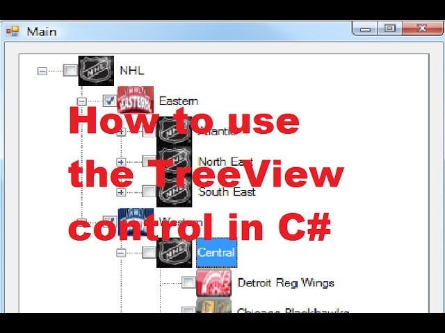 How to use the TreeView control in C#