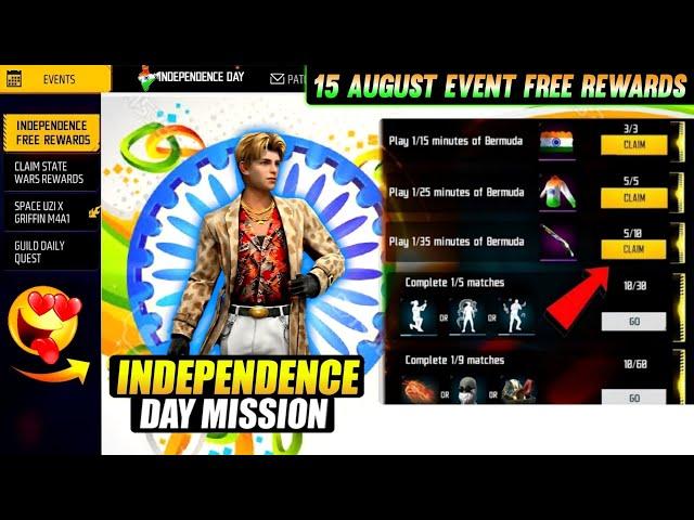 15 August Event free fire| Free Fire New Event | Ff New Event | Ff New Event Today | FF New Update