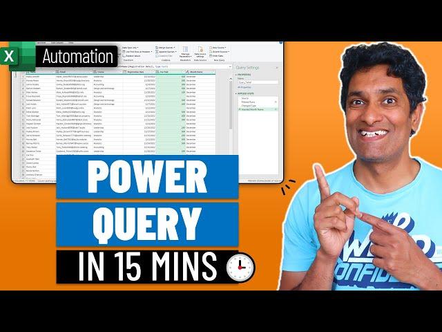 Learn Power Query & Automate Boring Data Tasks in 15 Minutes!