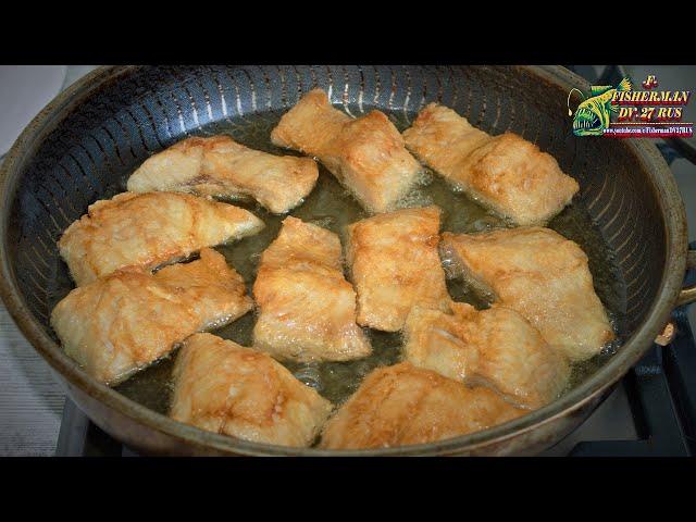 How to fry fish on the water, without splashes and burnt oil! Crispy fried fish in a pan.