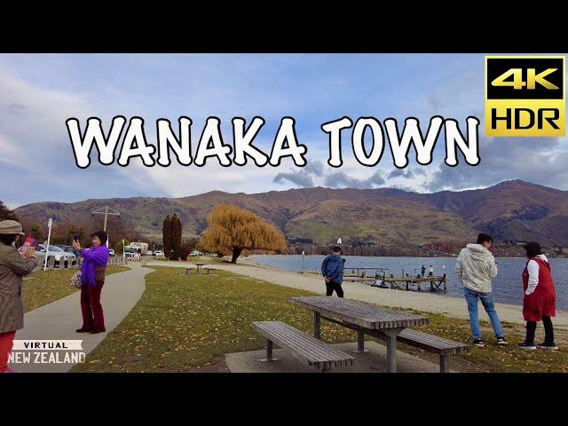 【4K HDR】Walk Tour Wanaka Town South Island New Zealand!