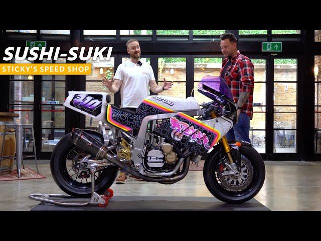 SUSHI-SUKI - A sushi inspired Suzuki GSXR mash-up by Sticky's Speed Shop.