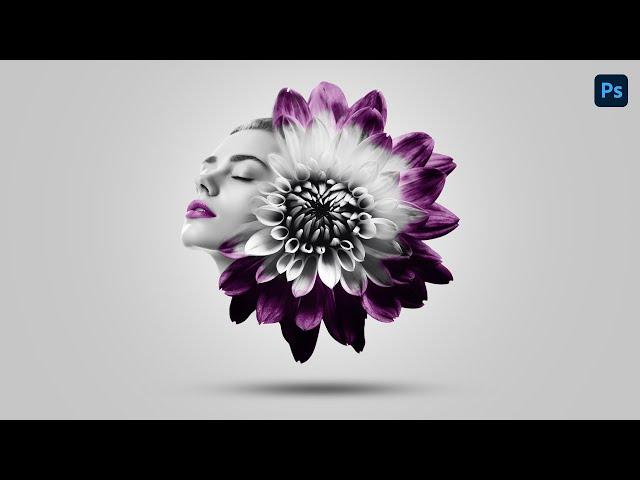 Create a Flower Face Photo Effect in Photoshop.