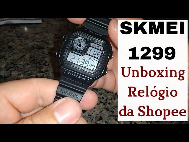 RELOGIO SKMEI 1299 | unboxing relogios da shopee