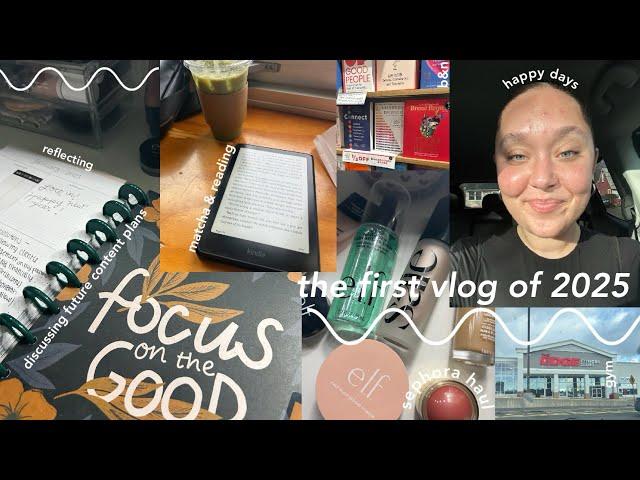 the first vlog of 2025 | happy days, sephora haul, reading & reflecting