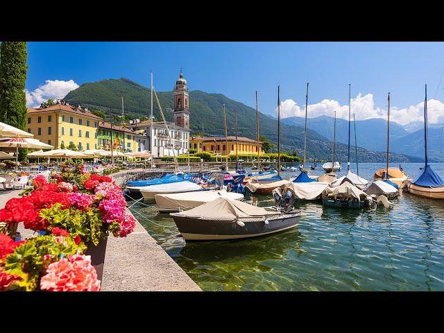 Ascona, Switzerland 4K - Heavenly Beautiful Swiss Town On A Charming Lake, Walking Tour, Travel Vlog