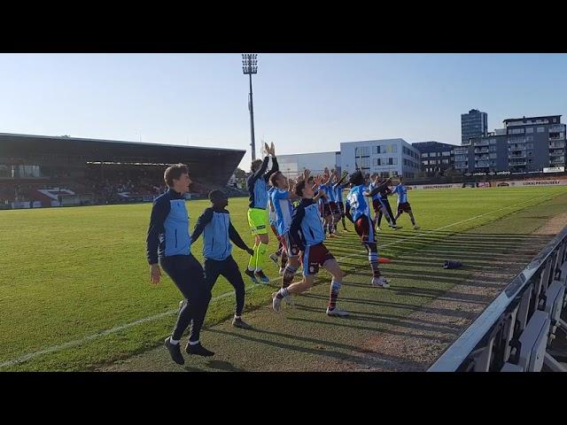 Bryne - Sandnes Ulf 0-1 spillere og fans elleville feiring av seieren i derbyet!