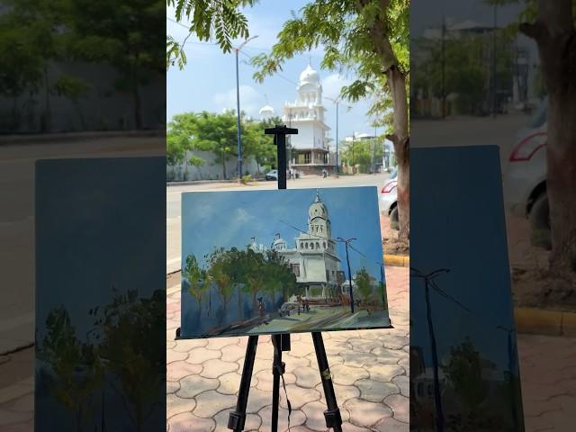 Live outdoor painting #art #painting #lavinagar #artwork #acrylicpainting #indore #lavinagar