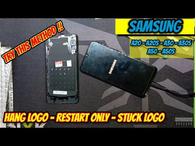 Samsung (A) Series (A20-A20S-A30-A30S-A50-A50S)II Hang Logo - Restart Only - Stuck Logo