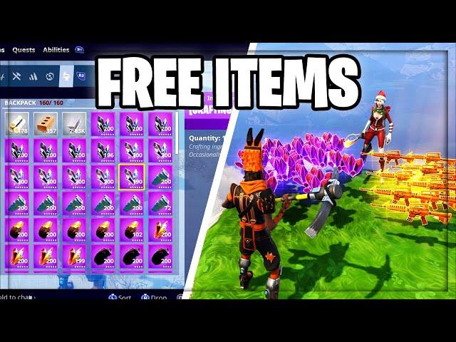 how to get *FREE* weapons/materials on fortnite save the world