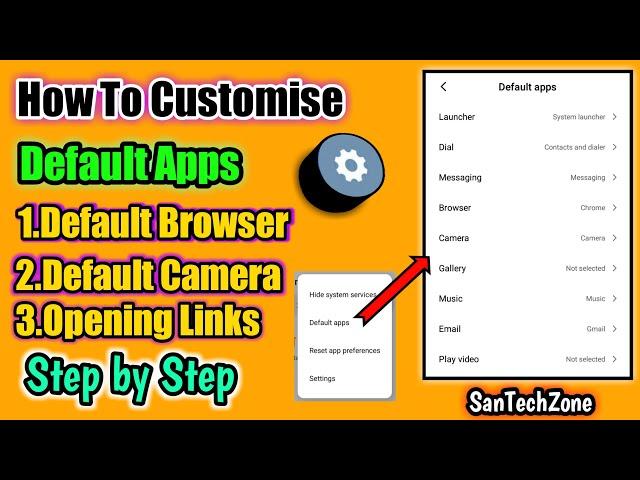 How To Manage Default Apps|| How To Customize Default Apps || SanTechZone ||