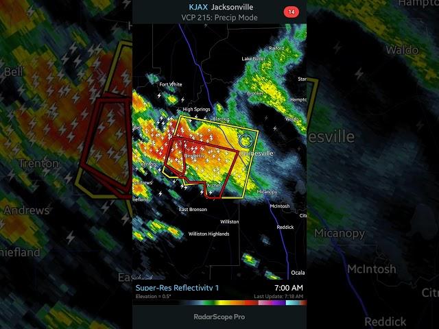 Tornado Warning - Alachua Co Fla - June 16, 2023, 0713 AM