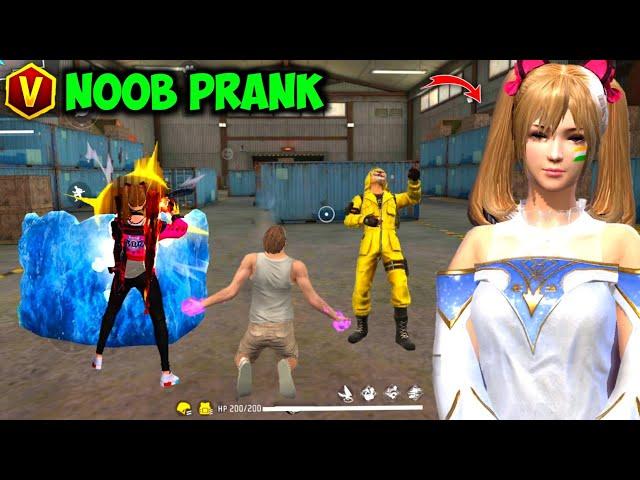 Noob Prank With Worldchat Rich Girl   लड़की ने Dikhaya Attitude  Garena Free Fire  Y GAMING