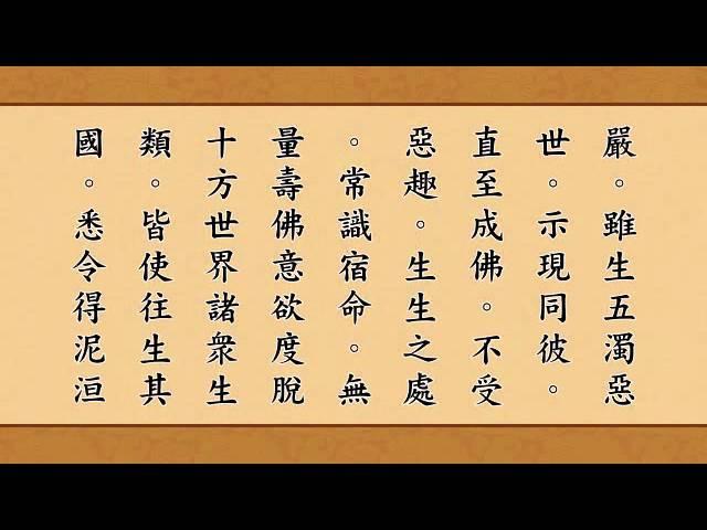 《无量寿经》读诵版 (全集)