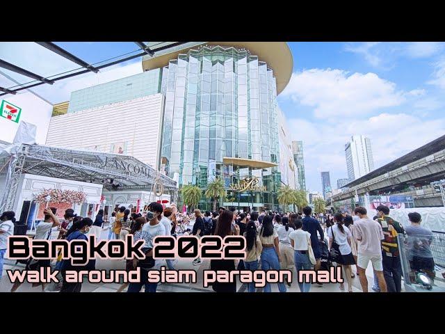 Walking around Beautiful places at Siam Paragon mall , Bangkok Thailand , city walk