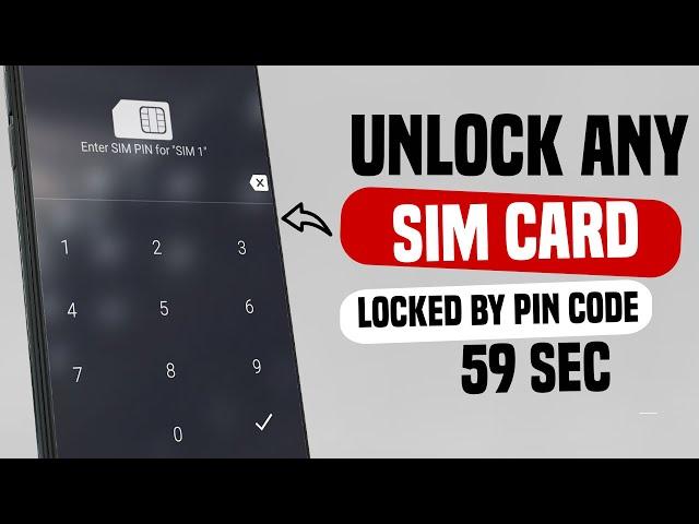 How to unlock SIM card Locked by pin code