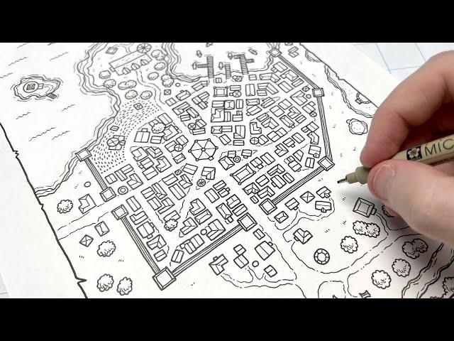 Drawing Fantasy Cities!
