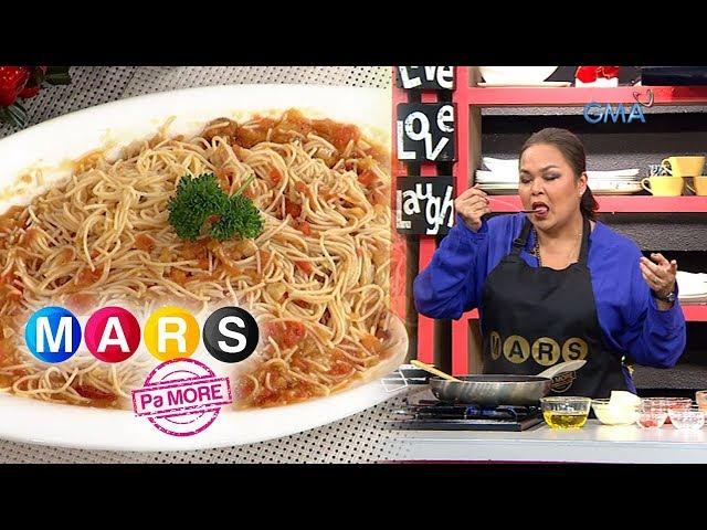 Mars Pa More: Ms. Tetchie Agbayani shares her tomato pasta with bell pepper recipe | Mars Masarap