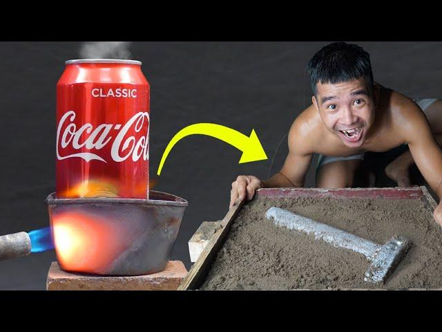 PHD | Làm Cây Búa Bằng Lon Coca | Make A Hammer Out Of Coke Cans