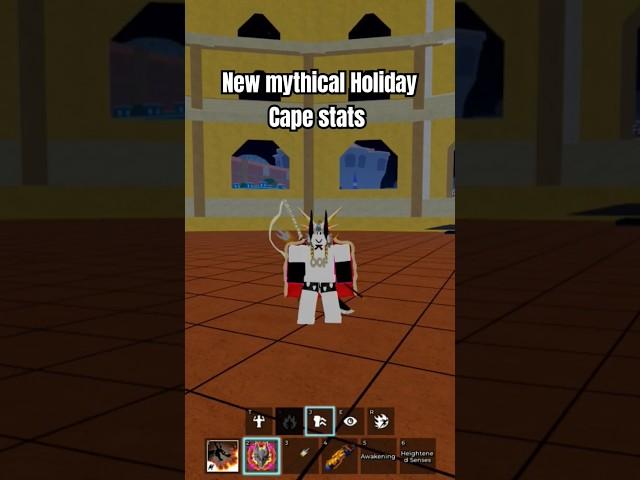 New Mythical Holiday Cape Stats (best accessory ?) #bloxfruits #roblox #jjk #fyp #bloxfruts