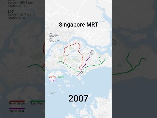 Singapore MRT 1987-2040 [shorts]