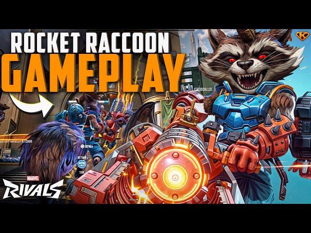 ROCKET RACCOON Is The Best Support Strategist In Marvel Rivals! Rocket Gameplay